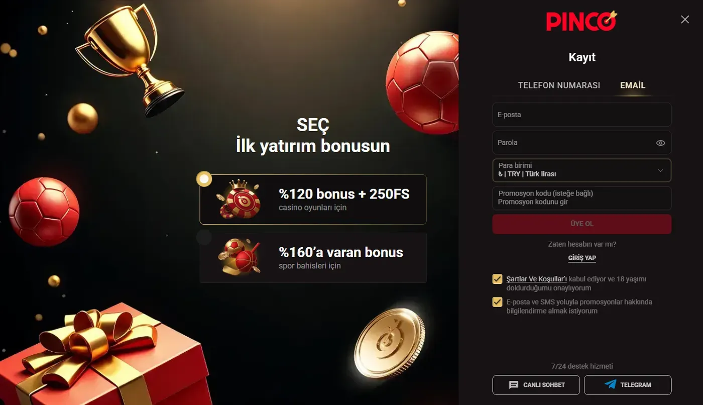 Kayıt ve giriş: hesap oluşturma süreci